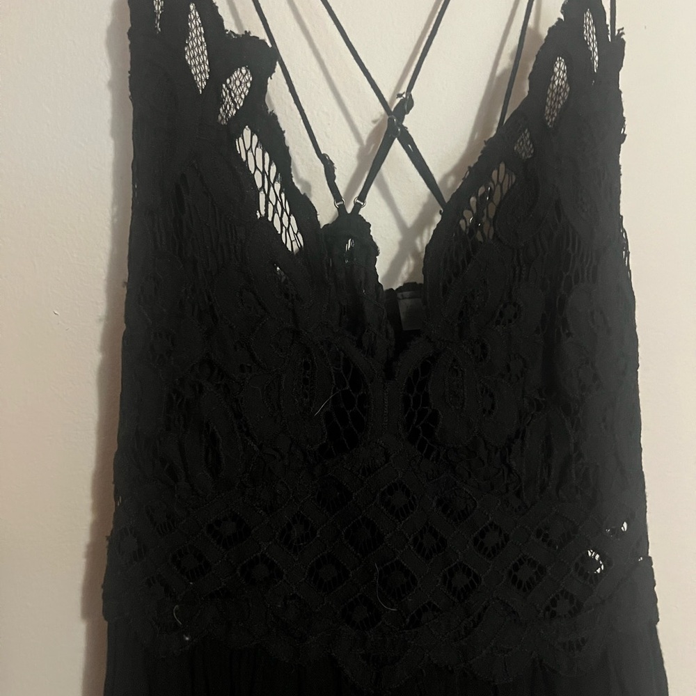 Free People Black Mini Dress - Picture 3 of 7